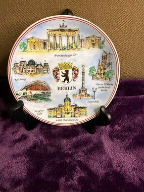 Vintage Berlin Design Cities Plates 5''